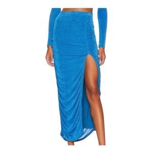 Remi X Revolve Lee Skirt In Blue Sz 2x